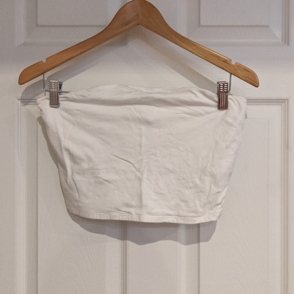 White Tube Top - Garage - Size Large